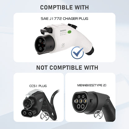 LATOUGH Charger Lock Compatible with J1772 to Tesla Charging Adapter (Compatible with Non Flange Adapter)-Compatible with Tesla Model X/Y/3/S