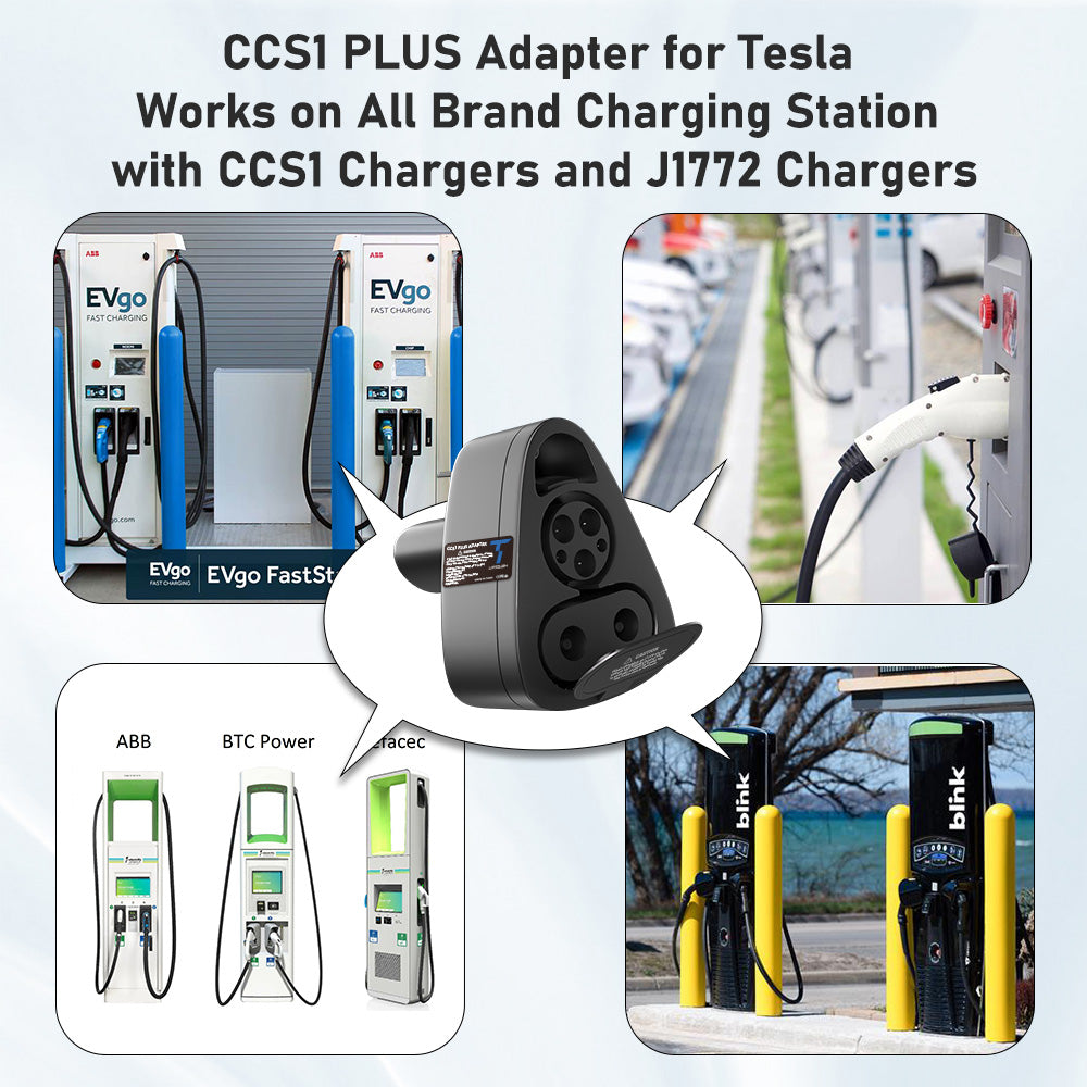 LaTough 2023 Tesla Charger Adapter Universal 2 in 1 CCS Plus J1772